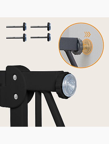 Barrière de sécurité bébé LIONELO Truus Slim - 75-105 cm - Fixation par pression - Sans perçage
