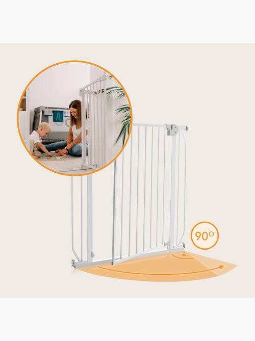 Barrière de sécurité bébé LIONELO Truus Slim LED - 75-105 cm - Fixation par pression - Kiabi Barrière de sécurité bébé LIONELO Truus Slim LED - 75-105 cm - Fixation par pression - Kiabi