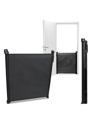 Barrière de sécurité bébé LIONELO Tulia - extensible jusque 140 cm - Noir