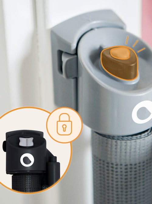 Barrière de sécurité bébé LIONELO Tulia - extensible jusque 140 cm - Noir - Kiabi