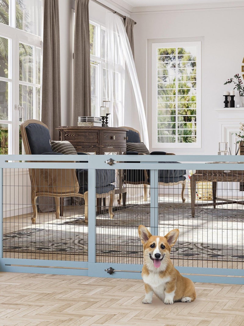 Barrière de sécurité chien autoportante longueur réglable gris Gris - Kiabi