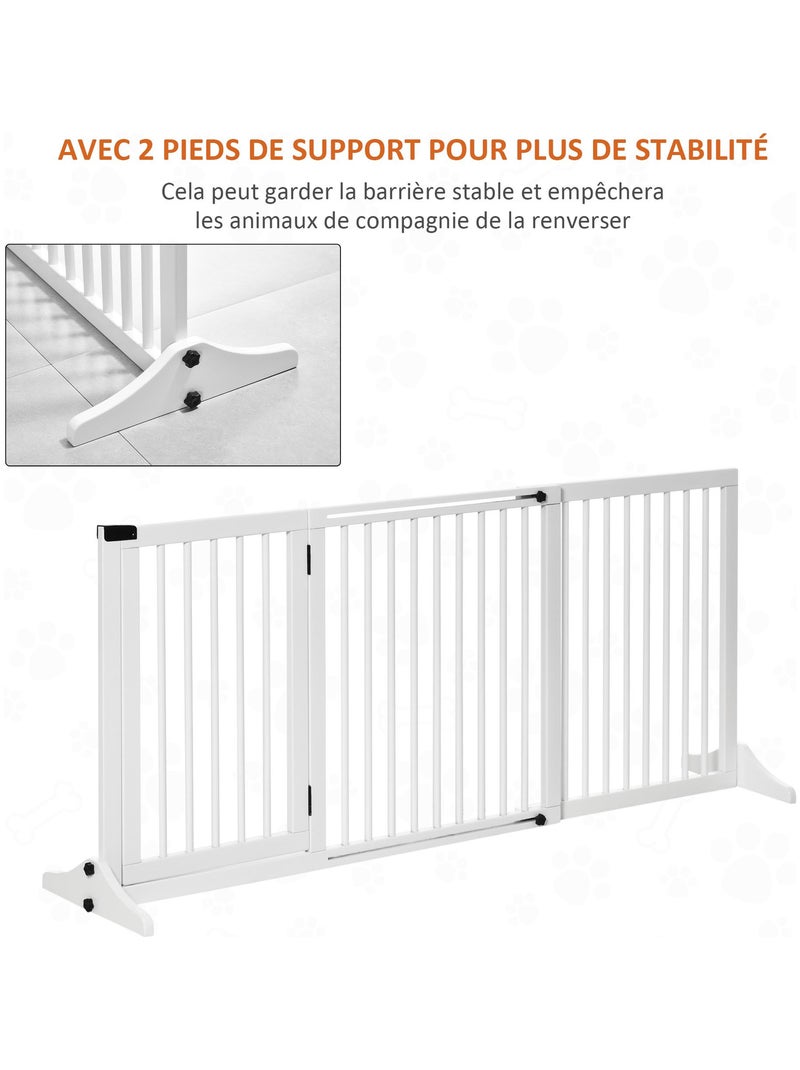 Barrière de sécurité chien longueur réglable porte sapin blanc Blanc - Kiabi