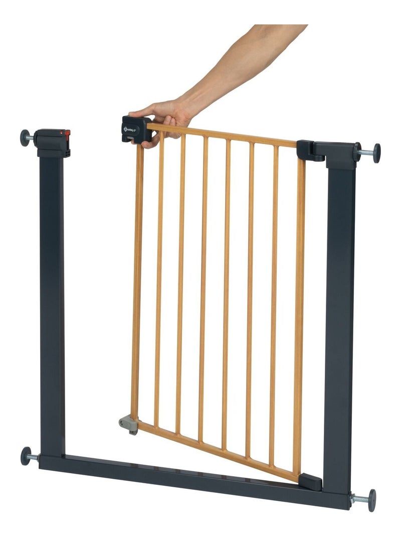 Barrière de sécurité Easy Close SecureTech Métal Noir Marron - Kiabi