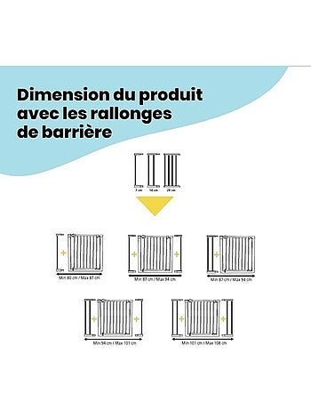 Barrière de sécurité enfant en métal 73-80 cm - - Safety 1st