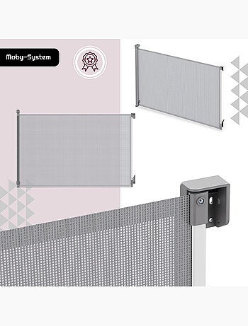 Barrière de sécurité enroulable enfant moby-system safeguard 140 cm
