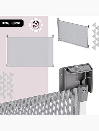 Barrière de sécurité enroulable enfant moby-system stairsafe 140 cm
