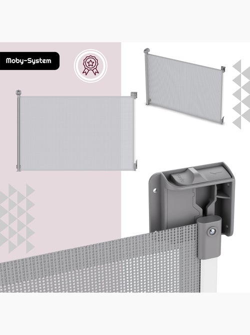Barrière de sécurité enroulable enfant moby-system stairsafe 140 cm - Kiabi Barrière de sécurité enroulable enfant moby-system stairsafe 140 cm - Kiabi