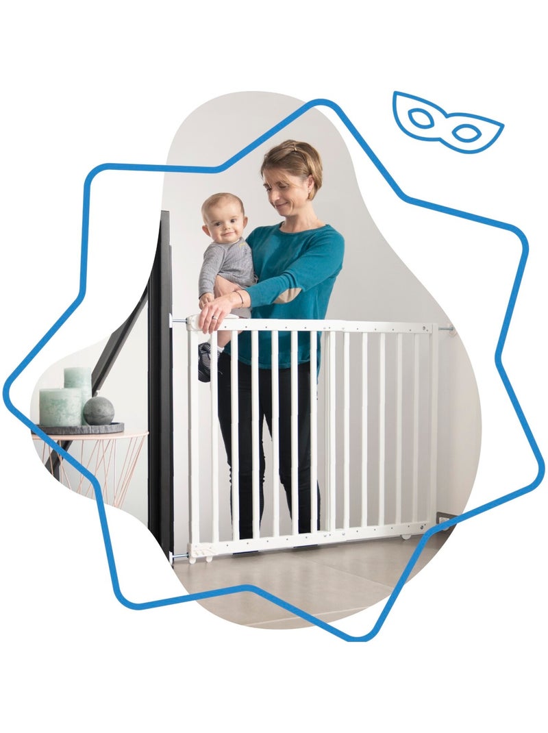 Barrière De Sécurité Extensible deco Pop 'Badabulle' Blanc - Kiabi