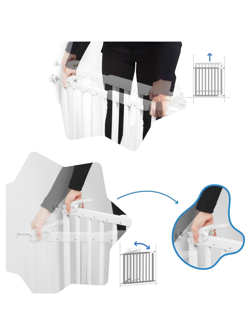 Barrière De Sécurité Extensible deco Pop 'Badabulle' Blanc - Kiabi