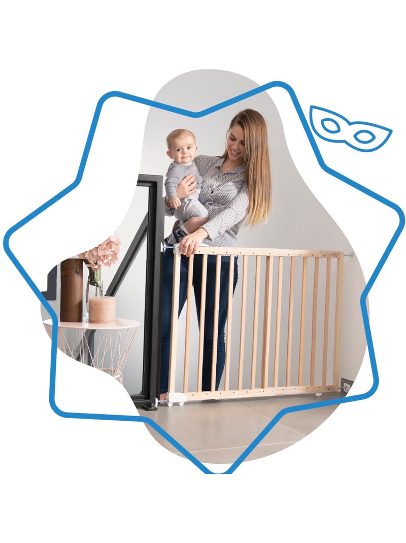 Barrière De Sécurité Extensible Deco Pop 'Badabulle' Marron - Kiabi