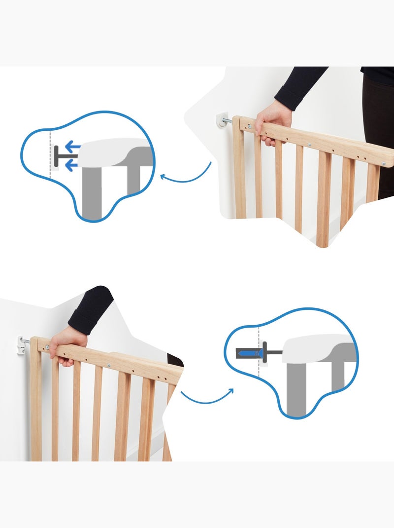Barrière De Sécurité Extensible Deco Pop 'Badabulle' Marron - Kiabi