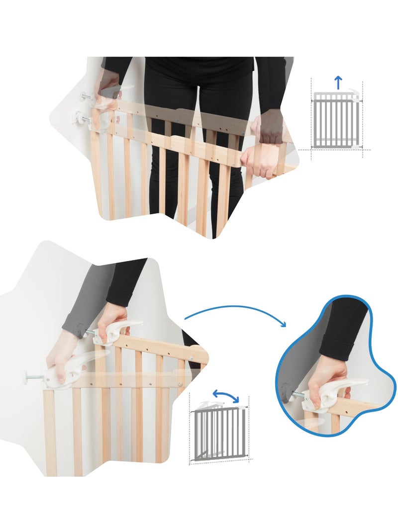 Barrière De Sécurité Extensible Deco Pop 'Badabulle' Marron - Kiabi