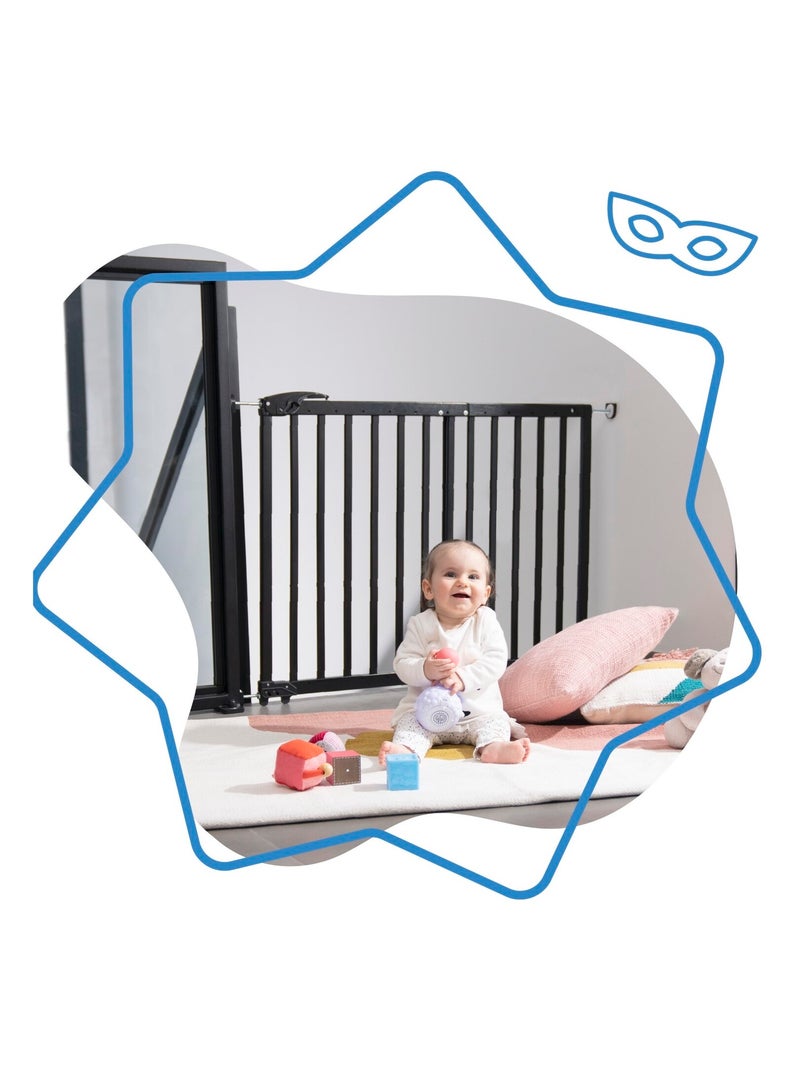 Barrière De Sécurité Extensible Deco Pop 'Badabulle' Noir - Kiabi