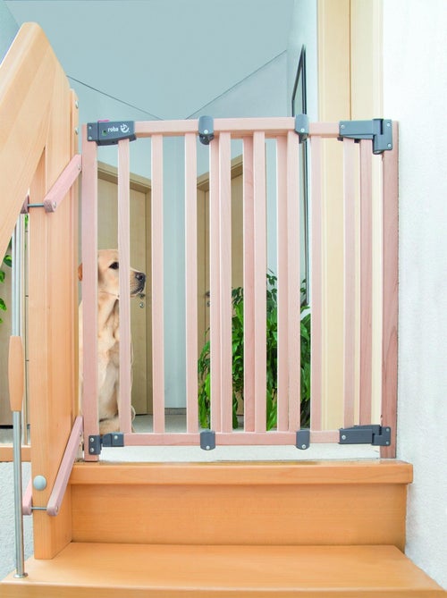 Barrière de sécurité extensible en bois massif Safety Up - ROBA - Kiabi Barrière de sécurité extensible en bois massif Safety Up - ROBA - Kiabi