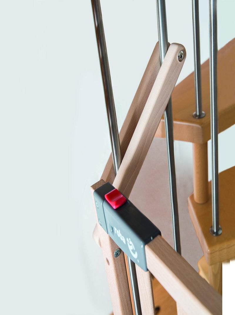Barrière de sécurité extensible en bois massif Safety Up - ROBA Marron clair - Kiabi