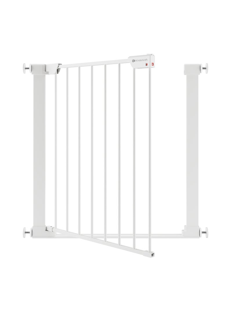 Barrière de sécurité Kinderkraft SAFE SNAP sans perçage, double verrouillage et largeur réglable Blanc - Kiabi
