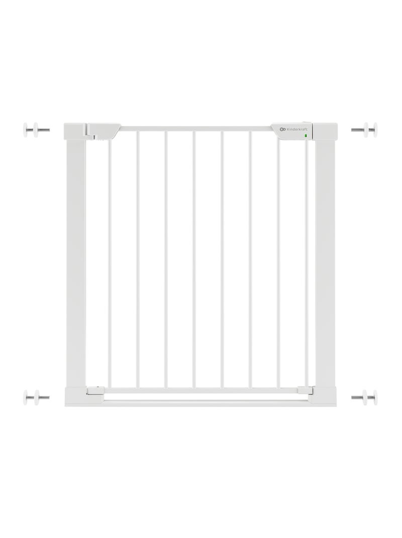 Barrière de sécurité Kinderkraft SAFE SNAP sans perçage, double verrouillage et largeur réglable Blanc - Kiabi