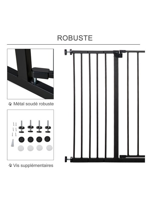 Barrière de sécurité longueur réglable sans perçage métal plastique - Kiabi