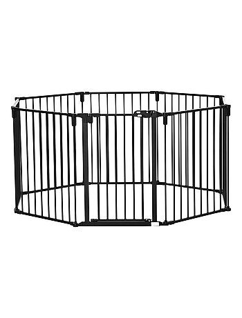 Barrière de sécurité parc enclos chien modulable pliable porte acier