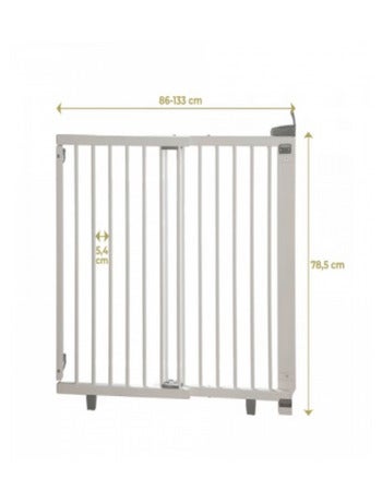 Barrière De Sécurité Plus Pour Portes Blanche (86 À 133 Cm)