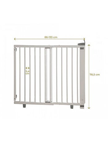 Barrière De Sécurité Plus Pour Portes Blanche (86 À 133 Cm)