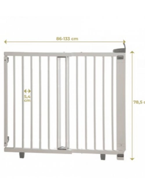 Barrière De Sécurité Plus Pour Portes Blanche (86 À 133 Cm) - Kiabi