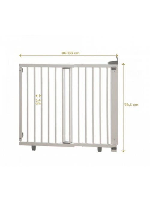 Barrière De Sécurité Plus Pour Portes Blanche (86 À 133 Cm) - Kiabi