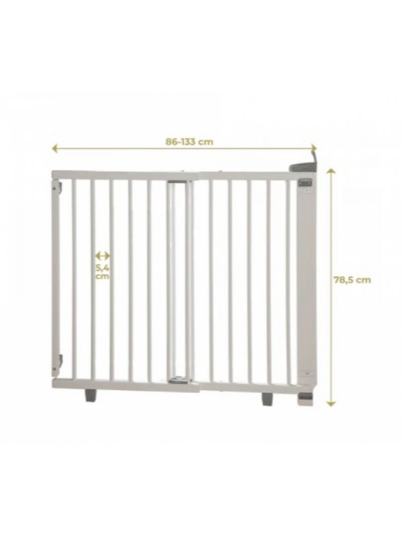 Barrière De Sécurité Plus Pour Portes Blanche (86 À 133 Cm) Blanc - Kiabi