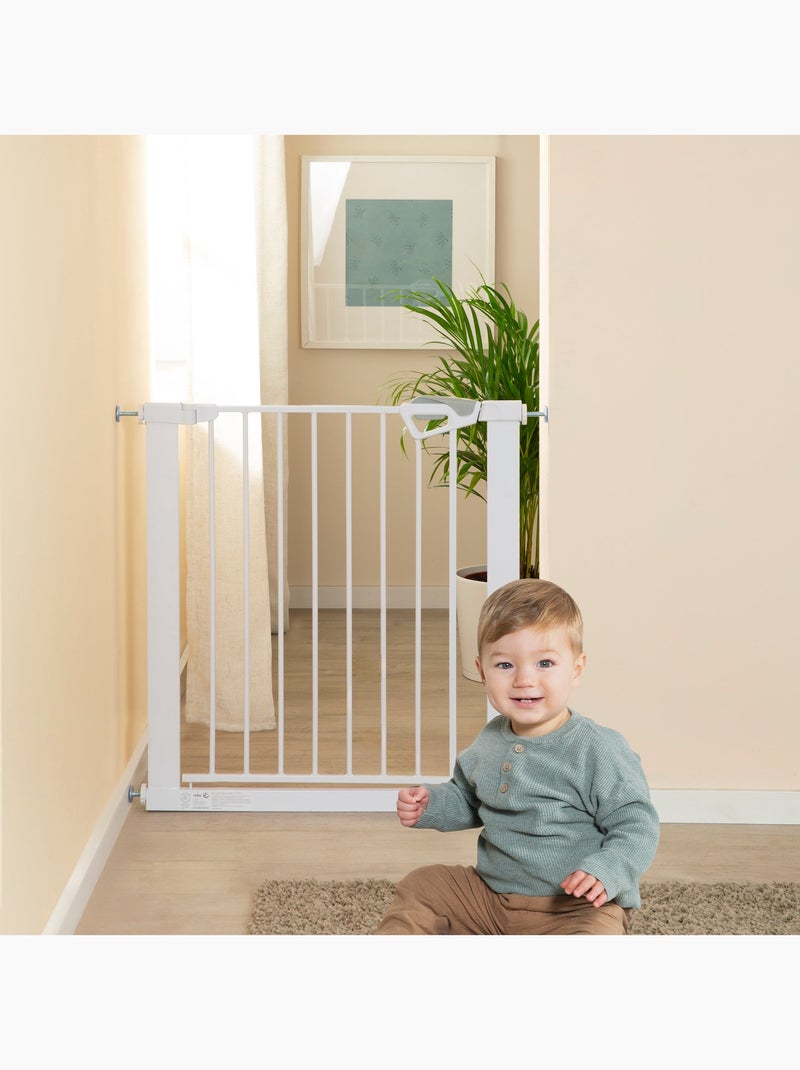 Barrière de sécurité porte et escalier minimaliste easySafe+ Roba Blanc - Kiabi