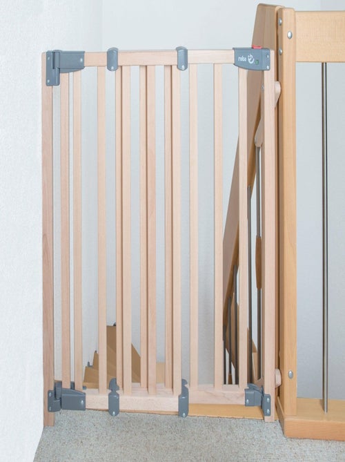 Barrière de sécurité pour escaliers en bois massif avec portillon 'Roba Safety Up' - Kiabi