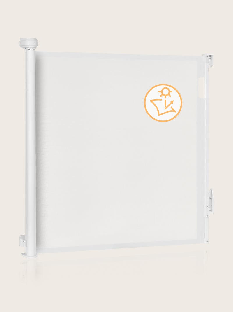 Barrière de sécurité rétractable - LIONELO Thea - 85 x 140 cm - Pas de seuil Blanc - Kiabi