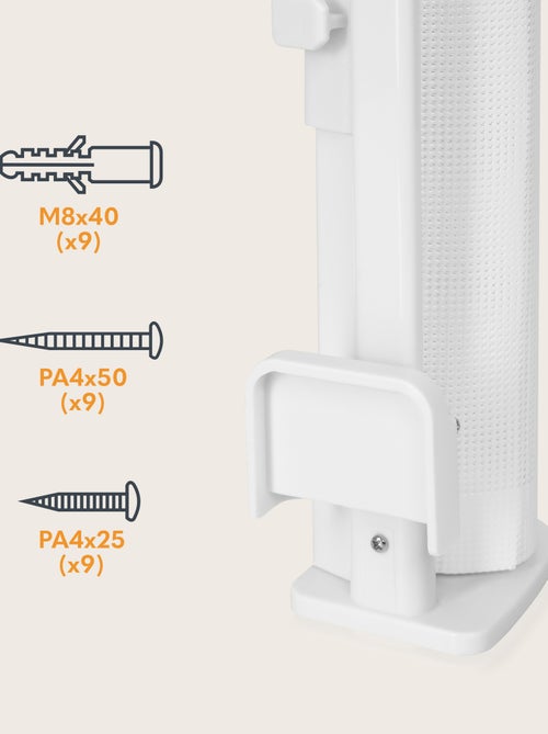 Barrière de sécurité rétractable - LIONELO Thea - 85 x 140 cm - Pas de seuil - Kiabi