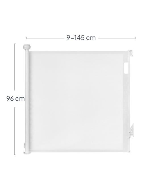 Barrière de sécurité rétractable - LIONELO Thea - 85 x 140 cm - Pas de seuil - Kiabi