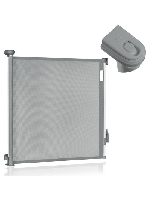Barrière de sécurité rétractable - LIONELO Thea - 85 x 145 cm - Pas de seuil - Gris - Kiabi