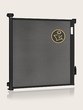 Barrière de sécurité rétractable - LIONELO Thea - 85 x 145 cm - Pas de seuil - Gris