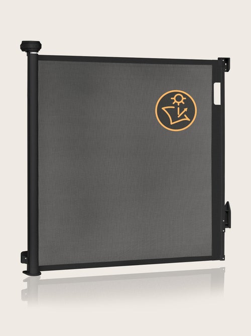 Barrière de sécurité rétractable - LIONELO Thea - 85 x 145 cm - Pas de seuil - Noir - Kiabi