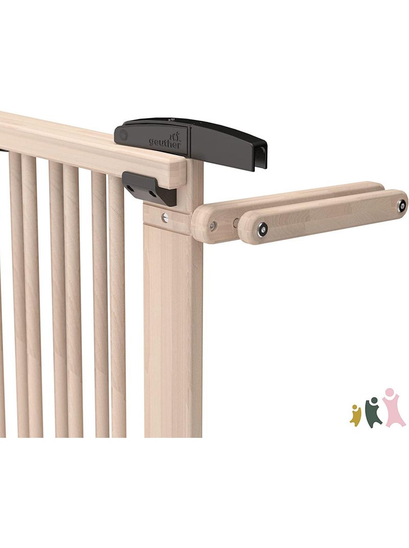 Barrière d'escalier pivotante en bois non traité Beige - Kiabi