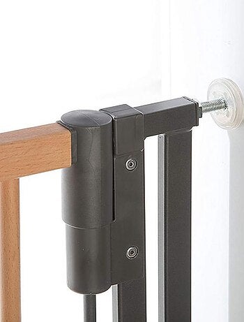Barrière Easy Lock Wood Plus avec adaptateur escalier (84 à 92 cm)
