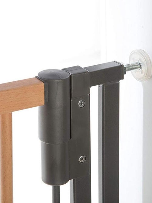 Barrière Easy Lock Wood Plus avec adaptateur escalier (84 à 92 cm) - Kiabi