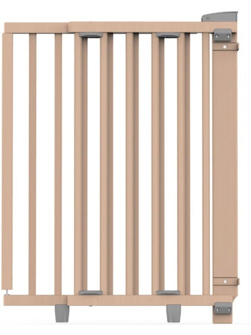 Barrière extensible bois vernis clair - 58 à 93 cm - Kiabi