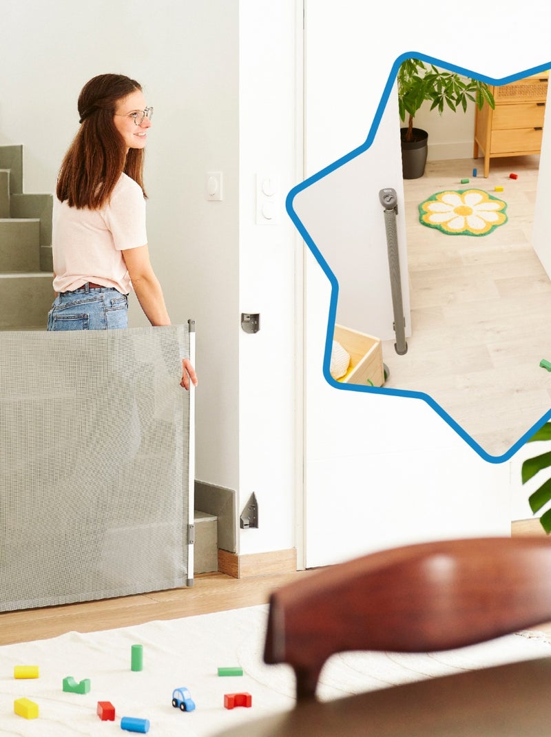 Barrière rétractable Safe&Roll Gris - Kiabi