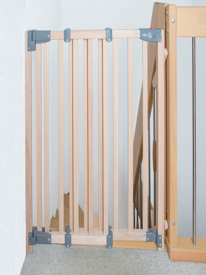 Barri?re de s?curit? extensible en bois massif Safety Up - ROBA Marron clair - Kiabi