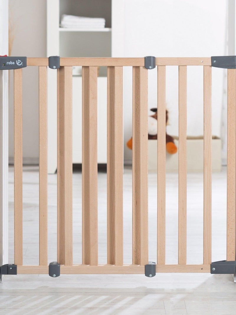 Barri?re de s?curit? extensible en bois massif Safety Up - ROBA Marron clair - Kiabi