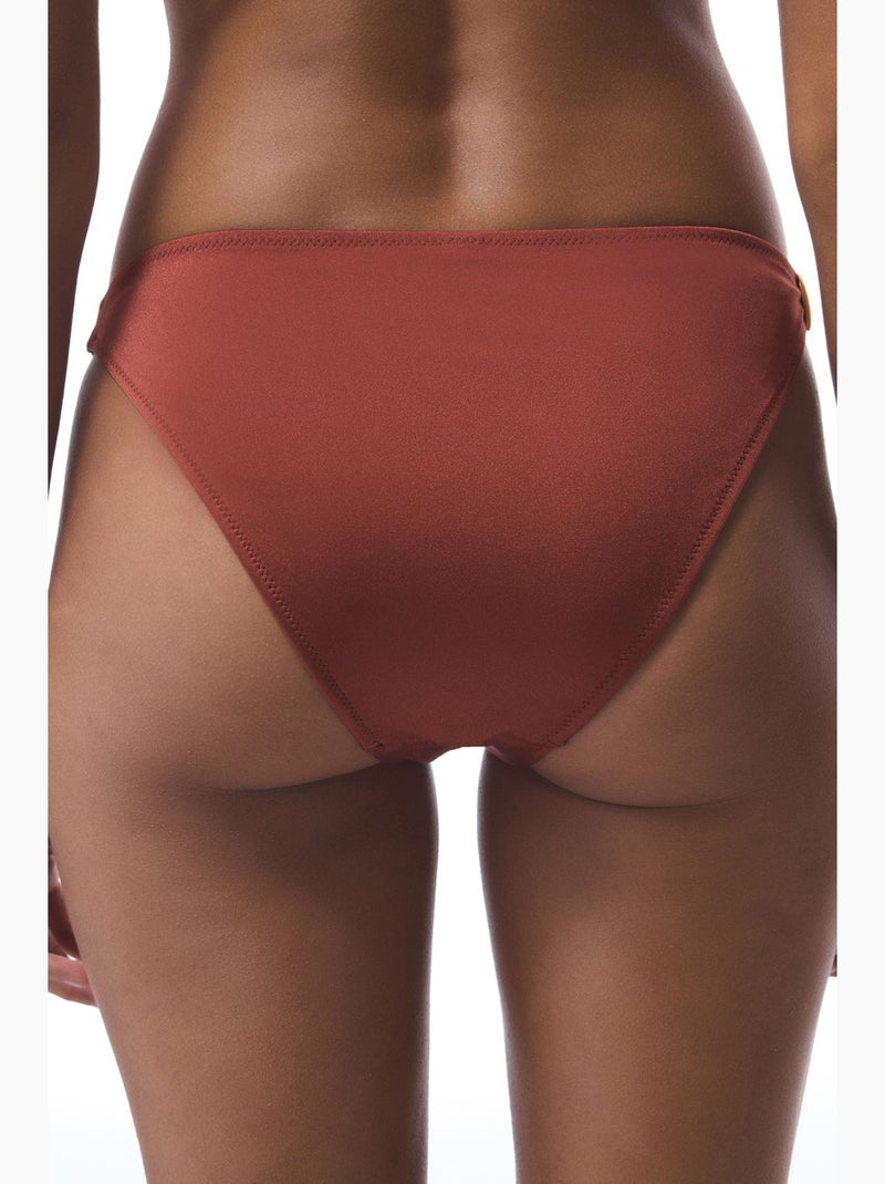 Bas de bikini à boucle braga penti Terracotta - Kiabi