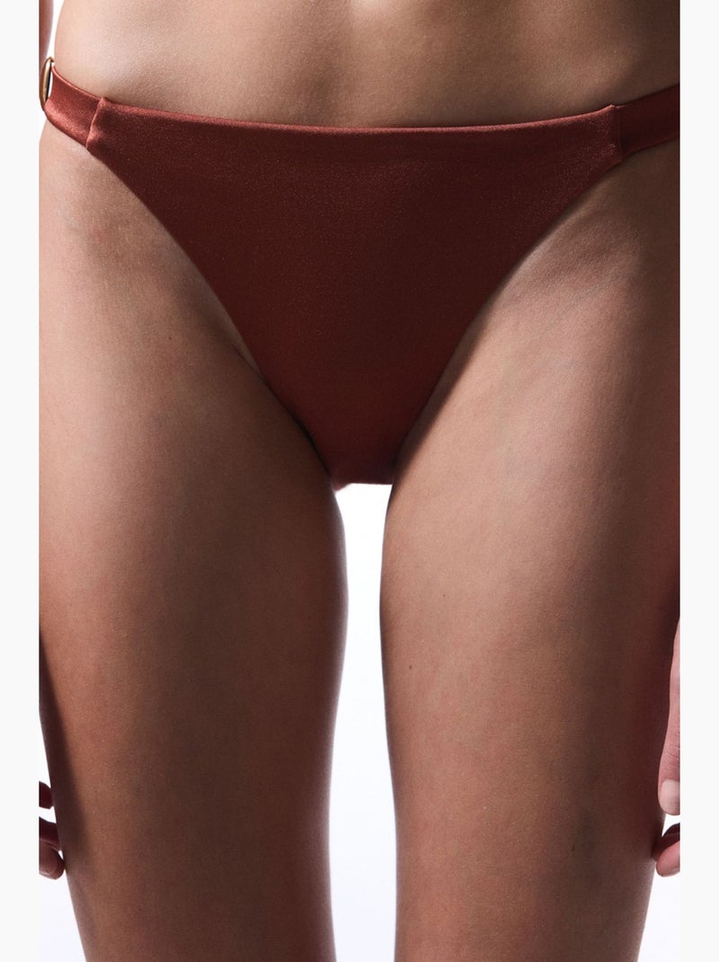 Bas de bikini à boucle braga penti Terracotta - Kiabi