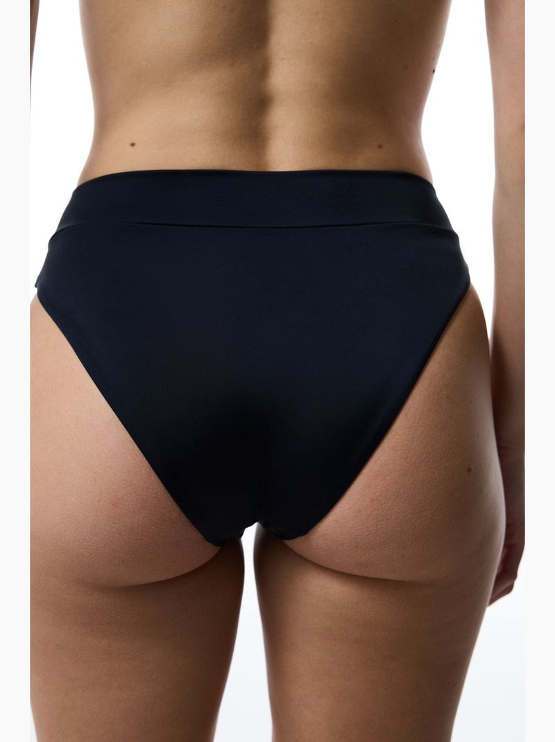 Bas de bikini à découpe en v penti Noir - Kiabi