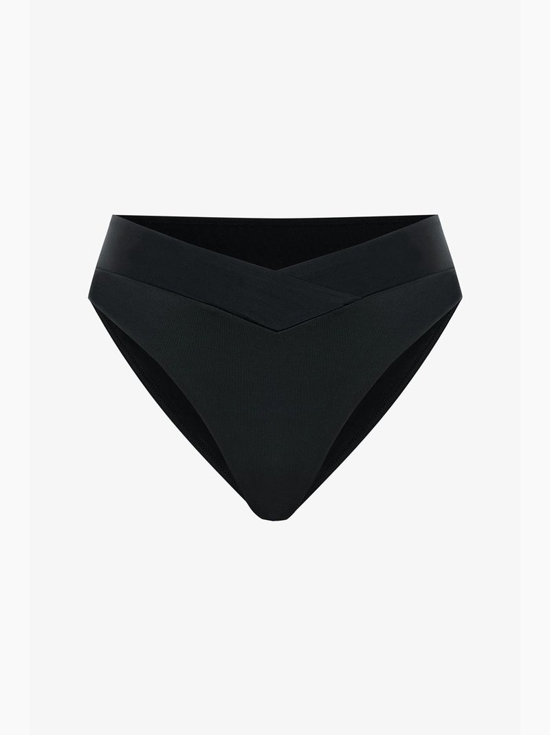 Bas de bikini à découpe en v penti Noir - Kiabi