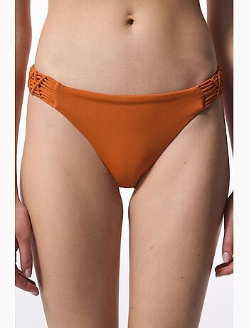 Bas de bikini à détail macramé penti