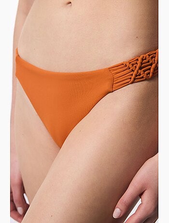 Bas de bikini à détail macramé penti