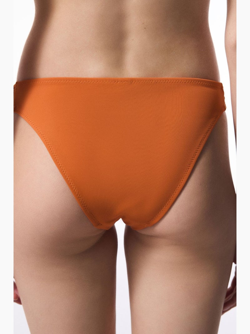 Bas de bikini à détail macramé penti Rouge brique - Kiabi